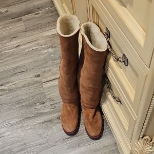 Coach Brown Suede Winter Boots